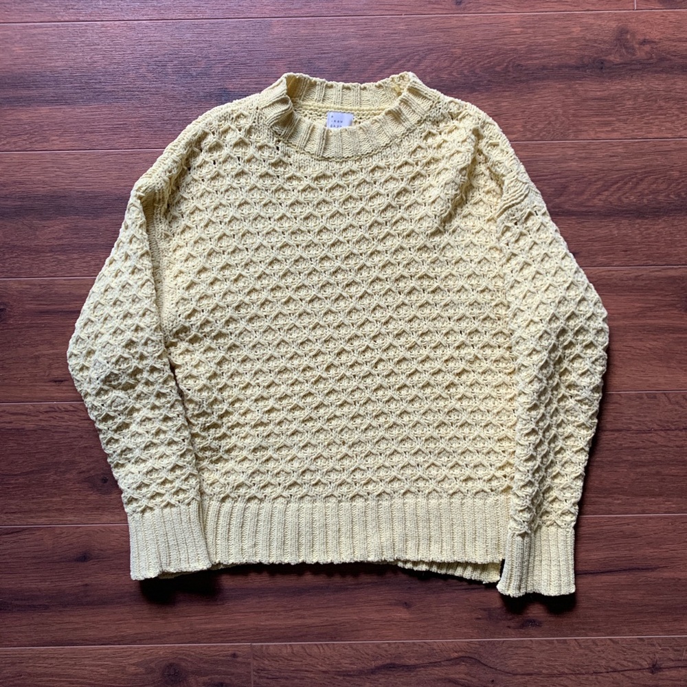 Baby Yellow Textured Sweater